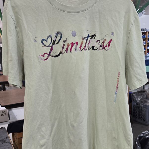 Primary Care Pale Green Adult classic tee, Size Large, Upcycled Limitless Thumbnail